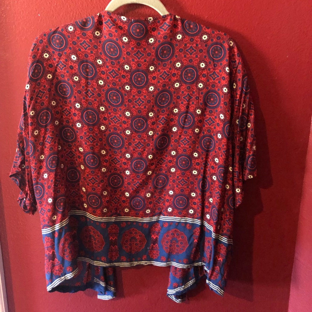 Red/blue cardigan - Picture 2 of 3